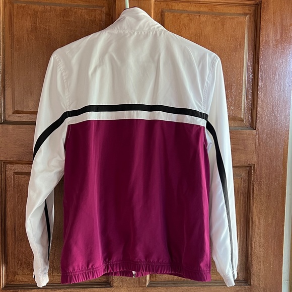 Reebok Women's White and Purple Utility Jacket - Picture 2 of 2
